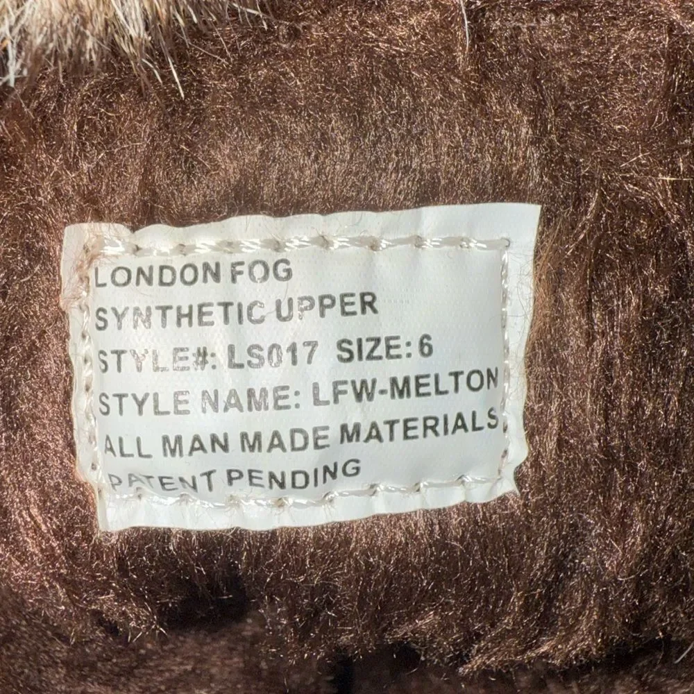 London Fog Women’s Melton Winter Boots Size 6 EUC